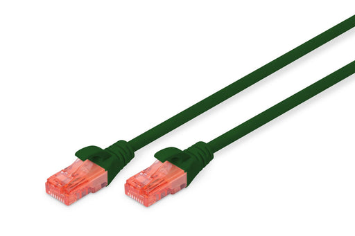 DIGITUS Patch-Kabel RJ-45 (M) zu RJ-45 (M) 0.5m Kupfer U/UTP Cat 6 grün (DK-1617-005/G)