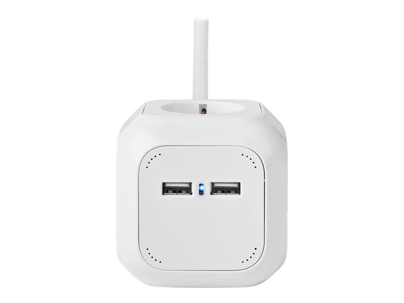 Nedis EXSOC415UFWT - power strip - 3680 Watt