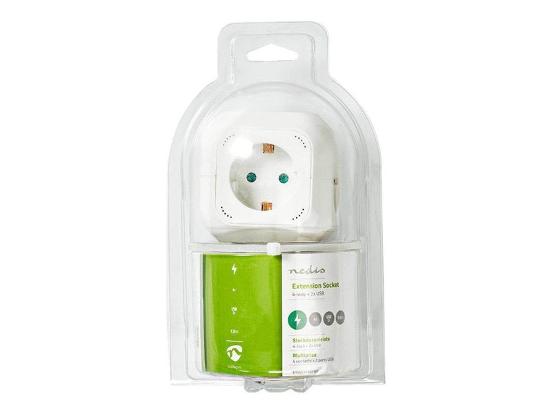 Nedis EXSOC415UFWT - power strip - 3680 Watt