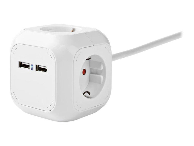 Nedis EXSOC415UFWT - power strip - 3680 Watt