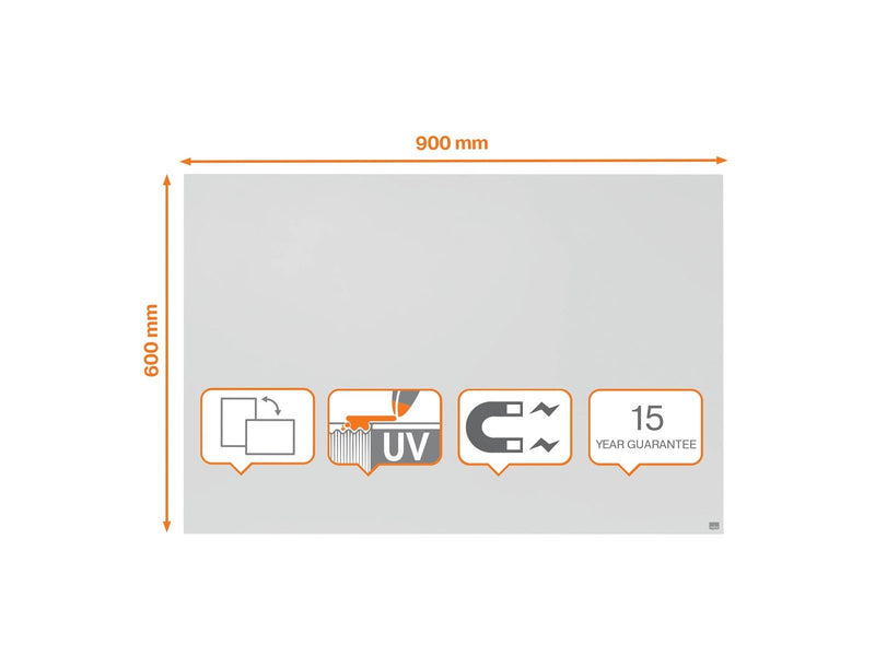 Nobo Infinity Rahmenloses magnetisches Whiteboard 900x600mm