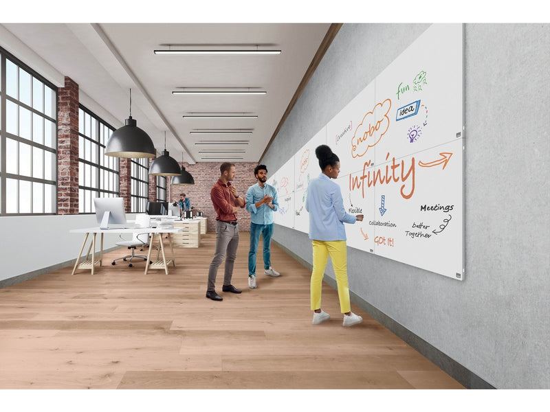 Nobo Infinity Rahmenloses magnetisches Whiteboard 900x600mm