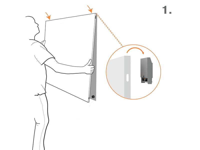Nobo Infinity Rahmenloses magnetisches Whiteboard 900x600mm