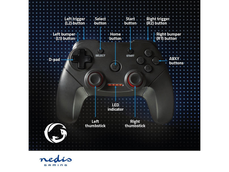 Nedis GGPDW110BK Gaming Controller - Controller