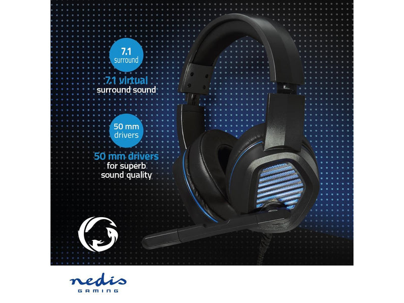 Nedis GHST410BK headphones/headset