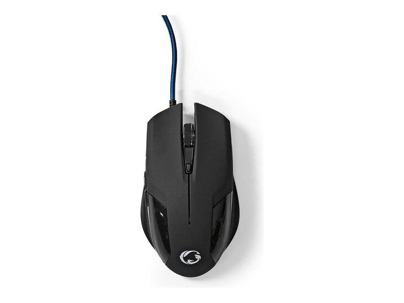 Nedis Gaming - mouse - USB - black - Maus (Schwarz)