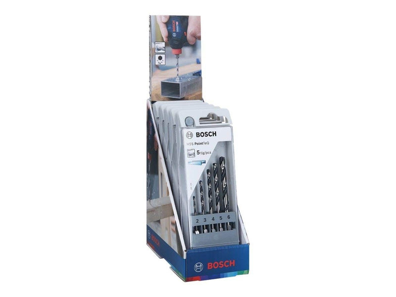 Bosch HSS PointTeQ drill bit set - for metal - 5 pieces (pack of 5)