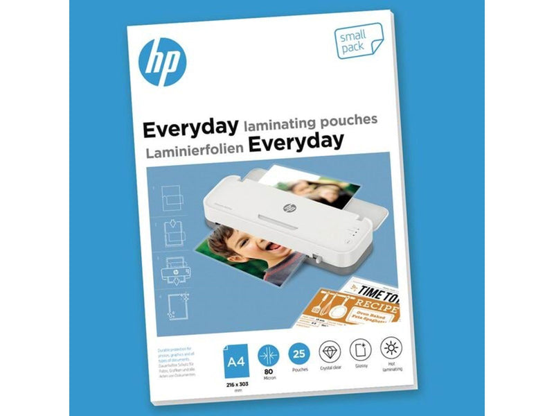 HP Lamineringslomme Klar 80my A4 (25)