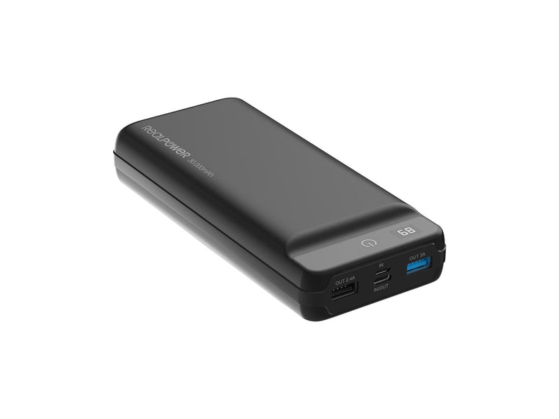 Ultron RealPower PB-30k PD Powerbank (Akku) - schwarz - 30000 mAh