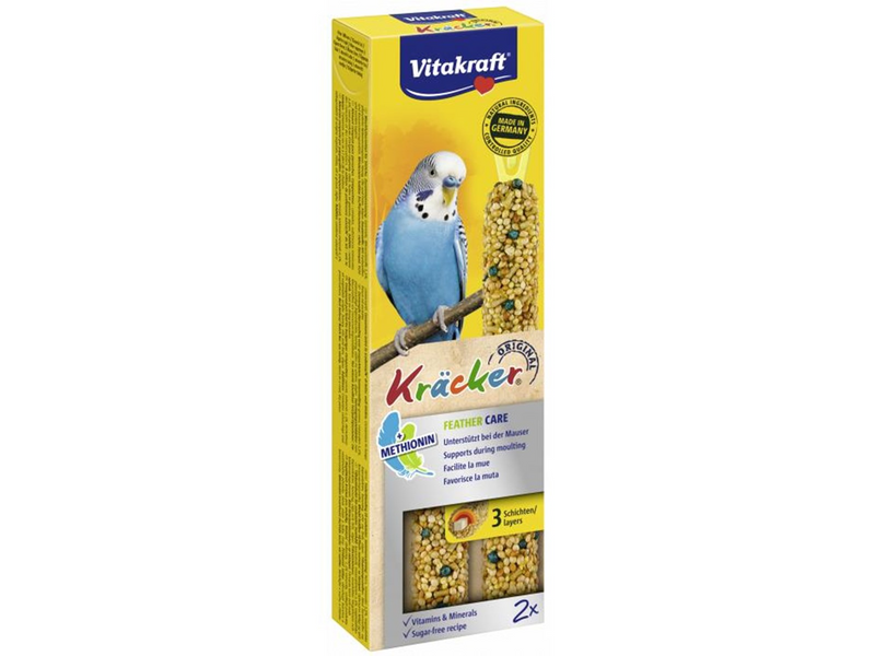 Vitakraft - Kräcker Feathercare for budgies - 2pcs 60g
