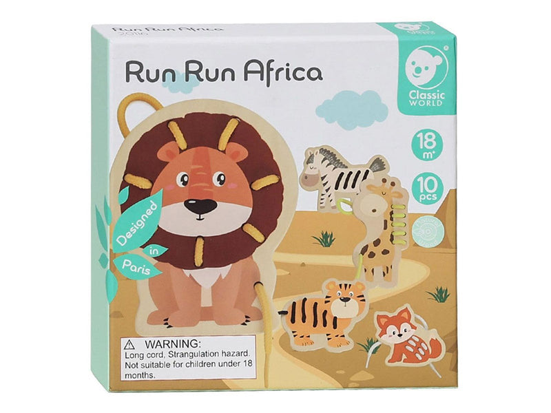 Classic World Puzzle Wild Animals 10 pieces.