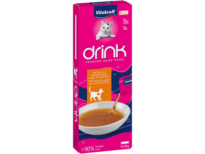 Vitakraft - Drink with chicken flavour and taurine 5x30g