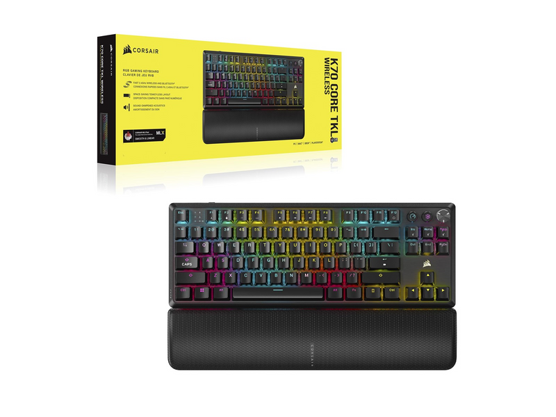 Corsair K70 Core TKL Wireless - Gaming Tastaturen - Deutsch - Schwarz