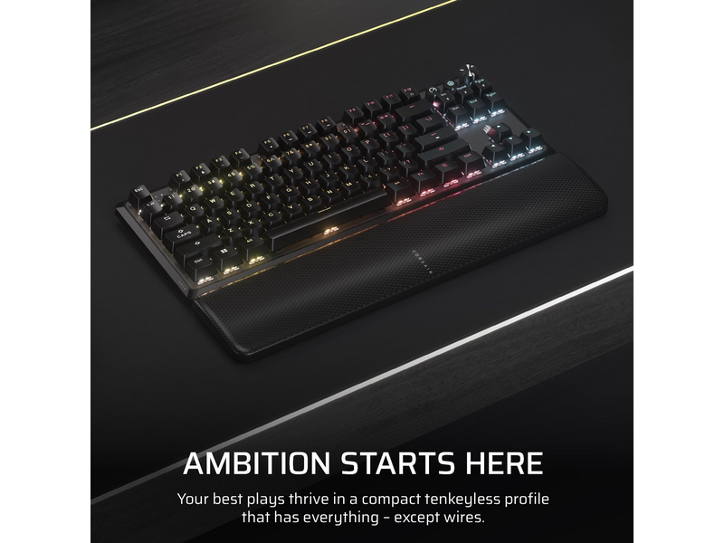 Corsair K70 Core TKL Wireless - Gaming Tastaturen - Englisch - US - Schwarz