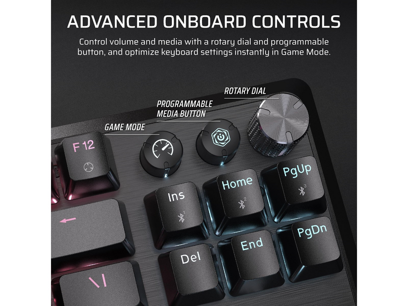Corsair K70 Core TKL Wireless - Gaming Tastaturen - Englisch - US - Schwarz
