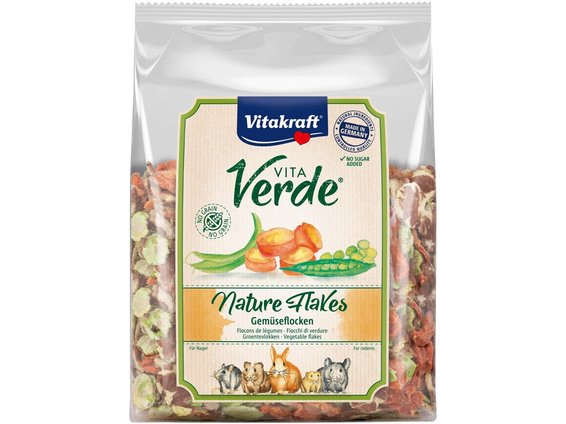 Vitakraft - VitaVerde Nature Flakes Vegetables for rodents 400g