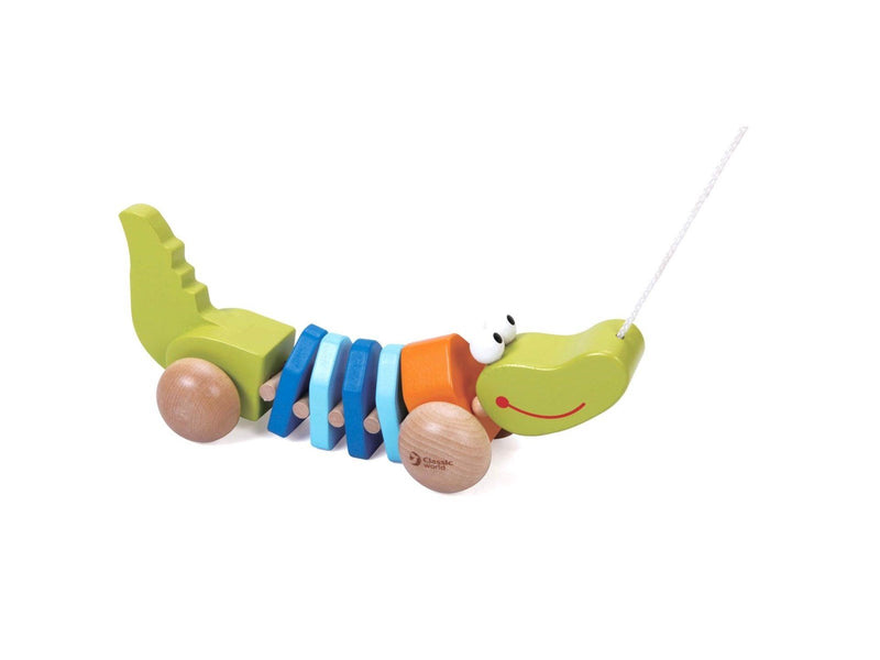 Classic World Wooden Pull Animal Crocodile
