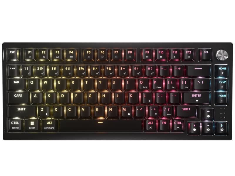 Corsair K65 Plus Wireless 75% - MLX Fusion - Gaming Tastaturen - ohne Numpad - Englisch - US - Schwarz