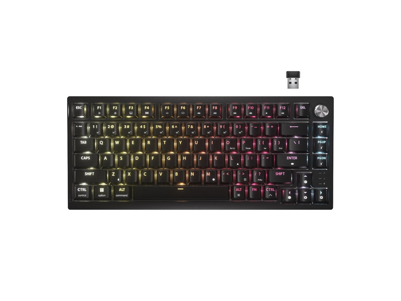 Corsair K65 Plus Wireless 75% - MLX Fusion - Gaming Tastaturen - ohne Numpad - Englisch - US - Schwarz