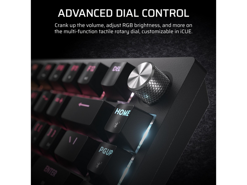 Corsair K65 Plus Wireless 75% - MLX Fusion - Gaming Tastaturen - ohne Numpad - Englisch - US - Schwarz