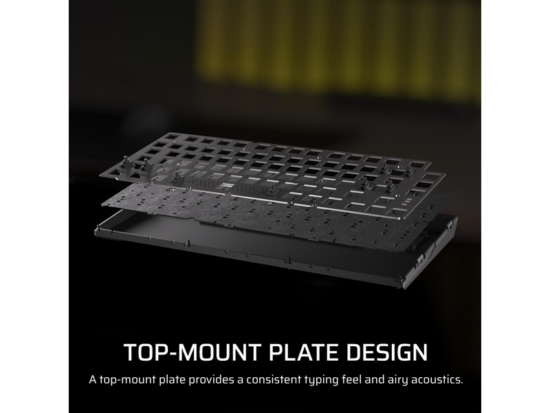 Corsair K65 Plus Wireless 75% - MLX Fusion - Gaming Tastaturen - ohne Numpad - Englisch - US - Schwarz