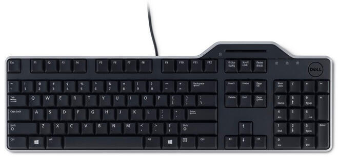Dell KB813 Smartcard USB Tastatur schwarz