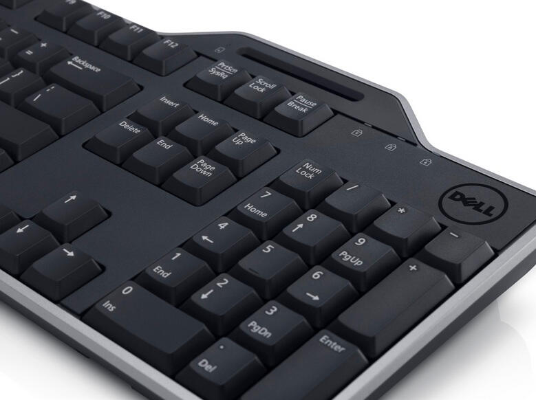Dell KB813 Smartcard USB Tastatur schwarz