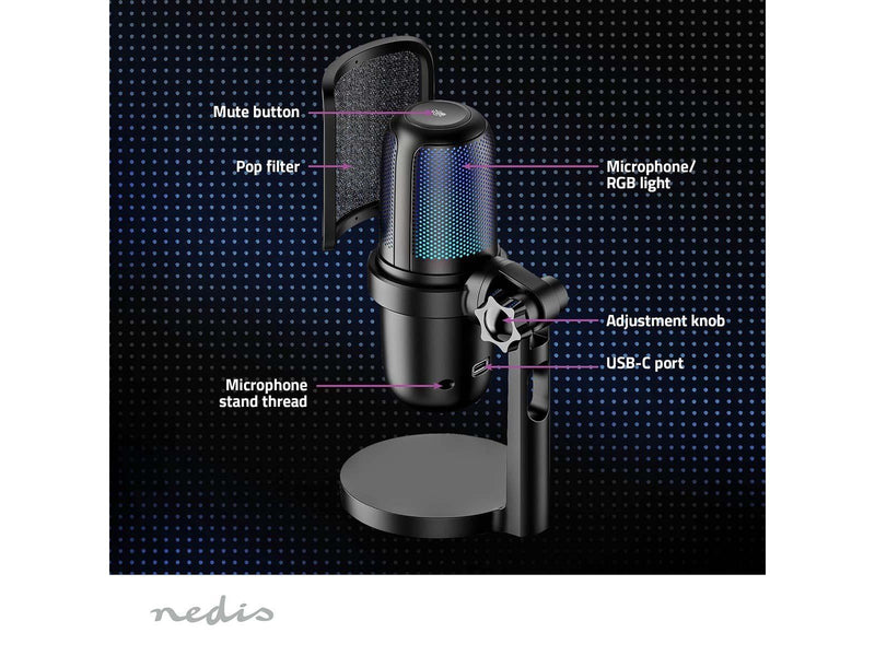 Nedis Streaming & Gaming Microphone | Used for: Desktop / Notebook