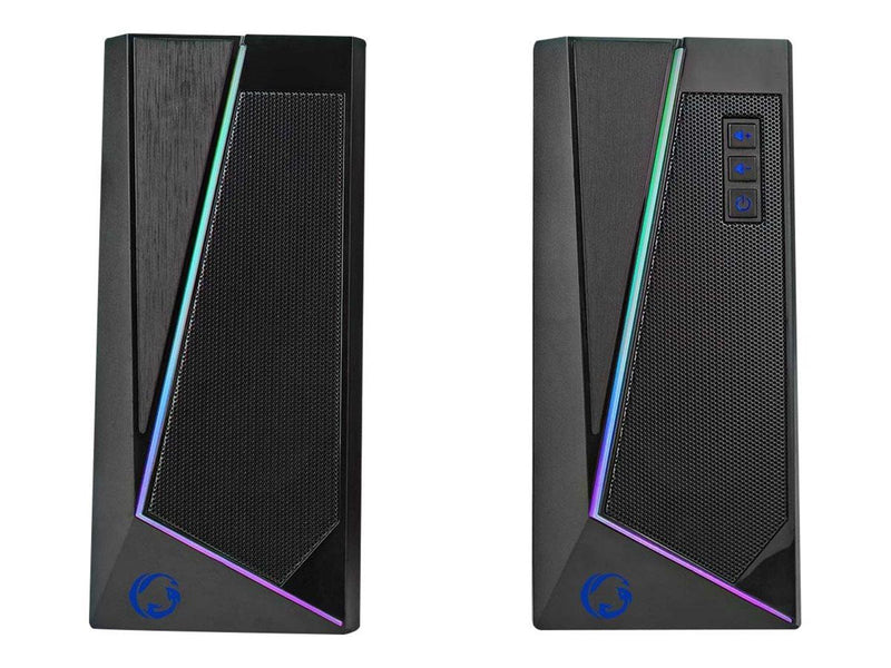 Nedis Gaming GSPR31020BK - speakers - for PC - 2.0 PC-Lautsprecher