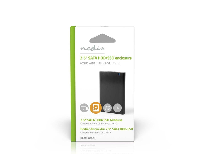 Nedis HDDE25410BK storage drive enclosure