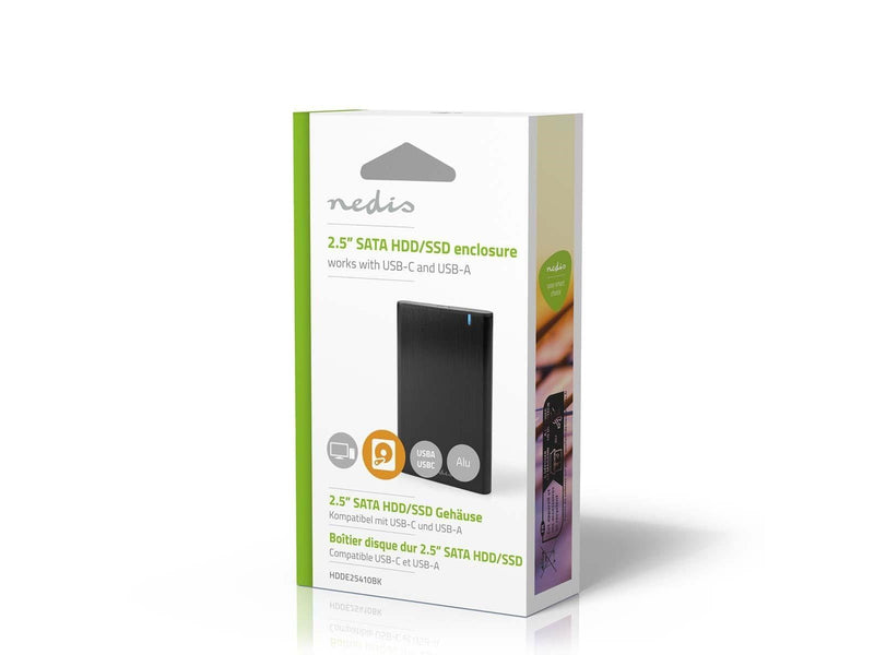 Nedis HDDE25410BK storage drive enclosure