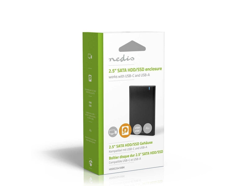 Nedis HDDE25410BK storage drive enclosure