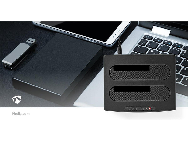 Nedis HDDUDB3210BK storage drive docking station