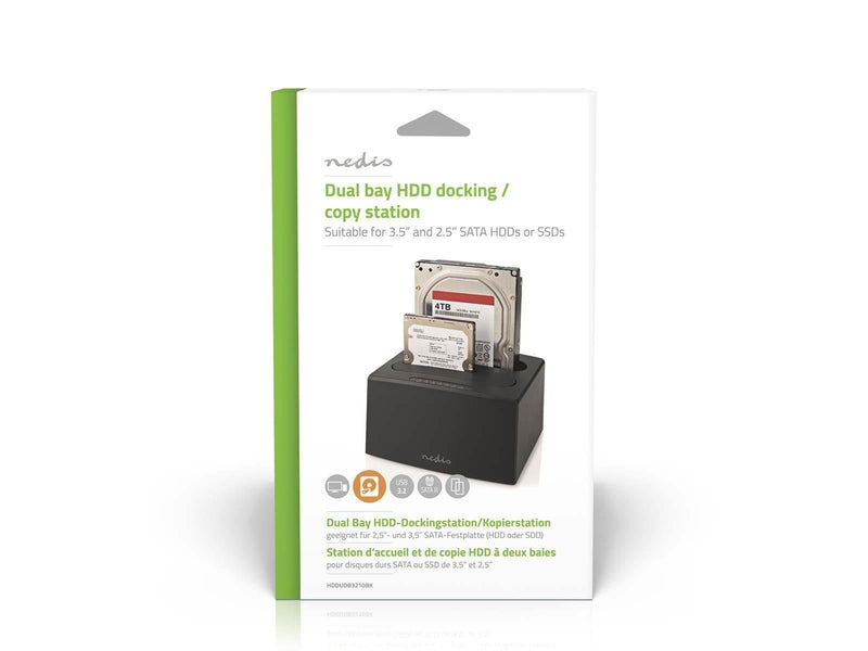 Nedis HDDUDB3210BK storage drive docking station