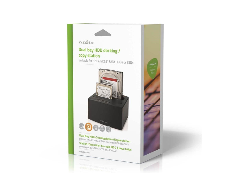 Nedis HDDUDB3210BK storage drive docking station