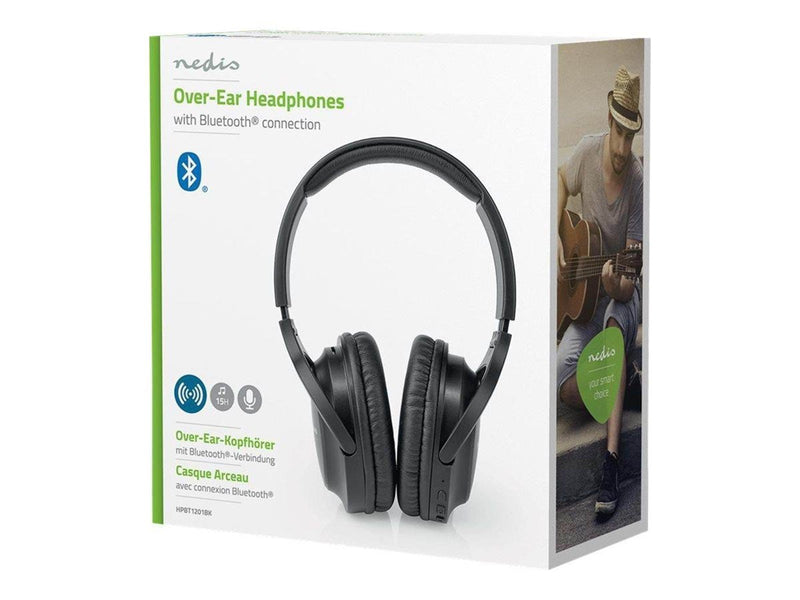 Nedis HPBT1201BK - headphones with mic