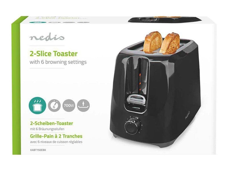 Nedis Toaster KABT150EBK - toaster - black