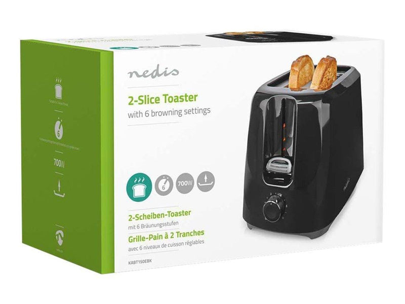 Nedis Toaster KABT150EBK - toaster - black