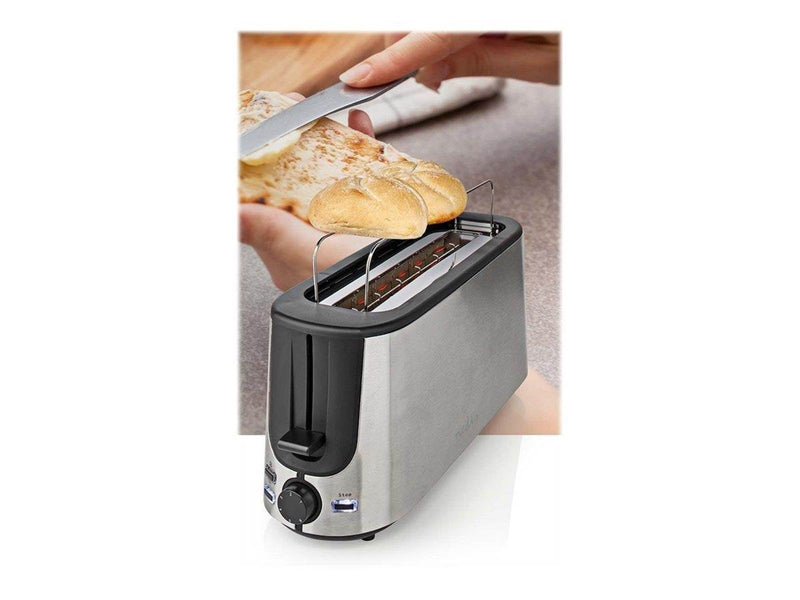 Nedis Toaster Stainless Steel Series KABT310EAL - toaster - aluminium