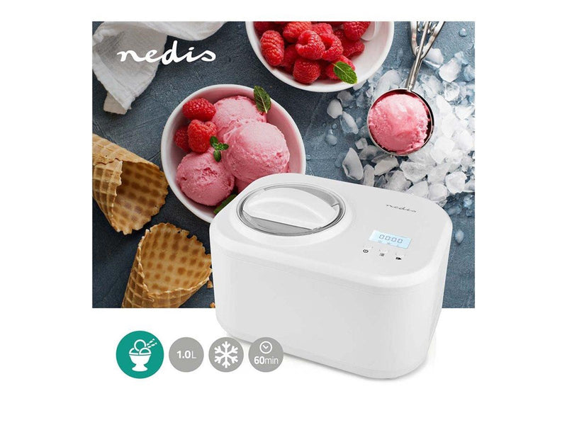 Nedis Eismaschine KAIM600CWT - ice cream maker - white