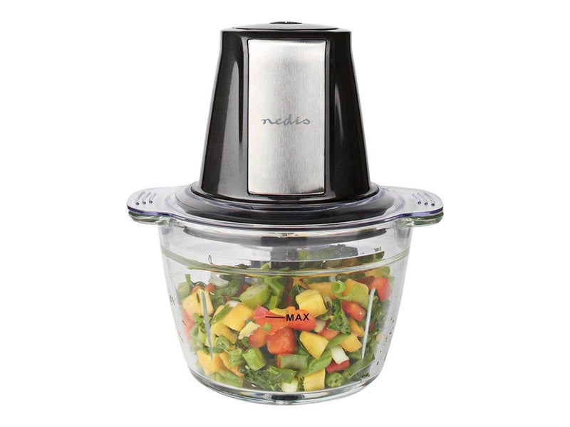 Nedis Mixer KAMC300CGY - chopper - black / silver - 500 W
