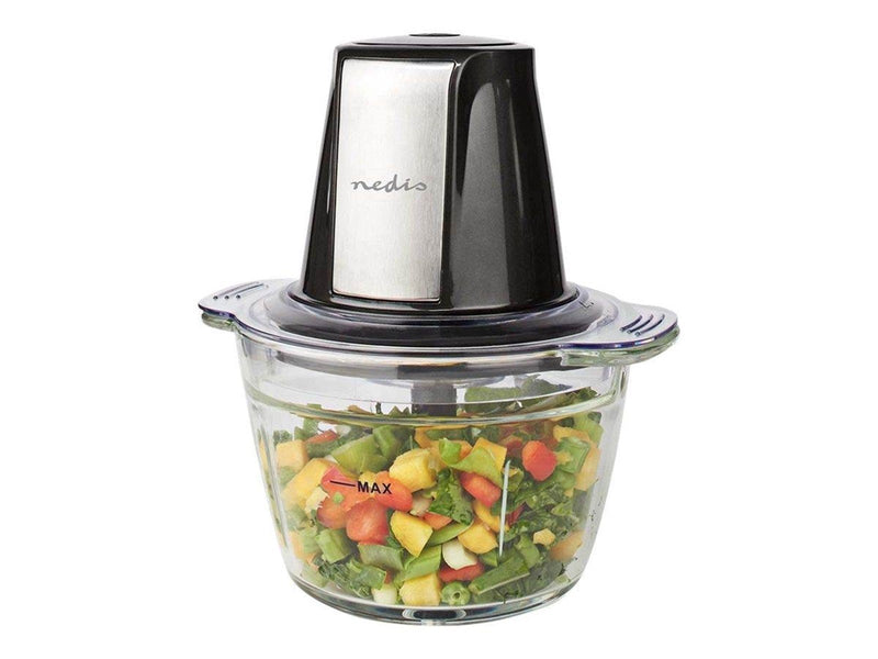 Nedis Mixer KAMC300CGY - chopper - black / silver - 500 W