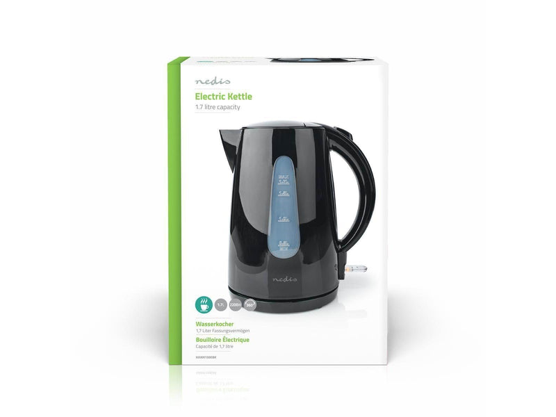 Nedis Wasserkocher KAWK130EBK electric kettle - Schwarz - 2200 W