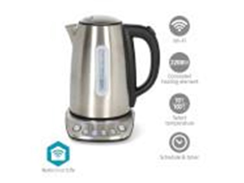 Nedis SmartLife Electric Kettle | Wi-Fi | 1.7 l | Stainless Steel