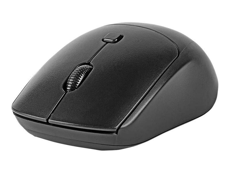 Nedis - keyboard and mouse set - AZERTY - French - black - Tastatur & Maus Set - Französisch - Schwarz