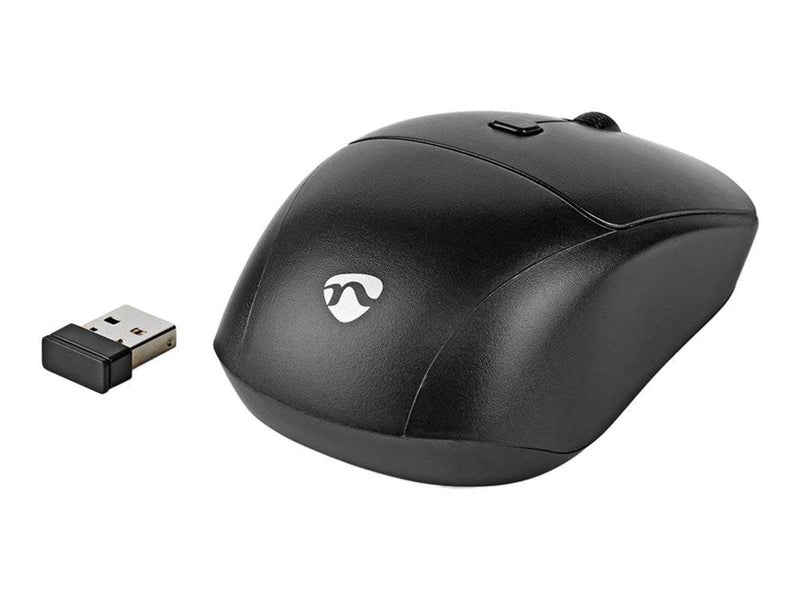 Nedis - keyboard and mouse set - QWERTY - Nordic - black - Tastatur & Maus Set - Nordisch - Schwarz