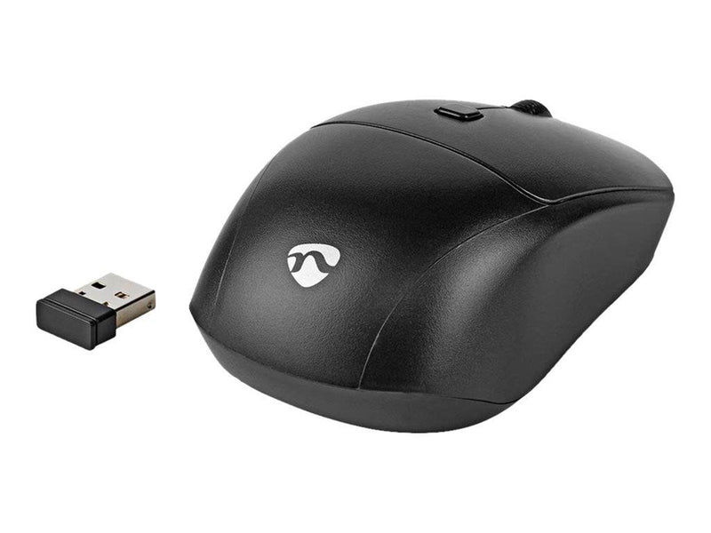 Nedis - keyboard and mouse set - QWERTY - US - black - Tastatur & Maus Set - Englisch - US - Schwarz
