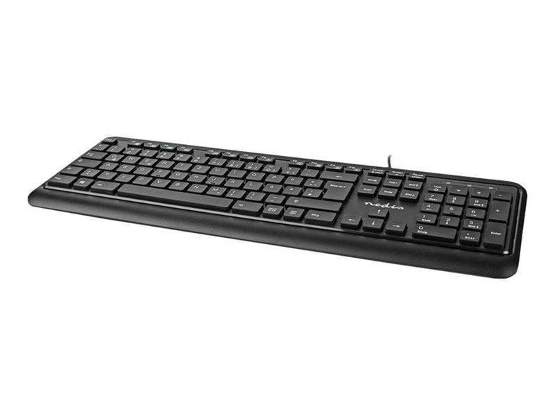 Nedis - keyboard - QWERTZ - German - black - Tastaturen - Deutsch - Schwarz