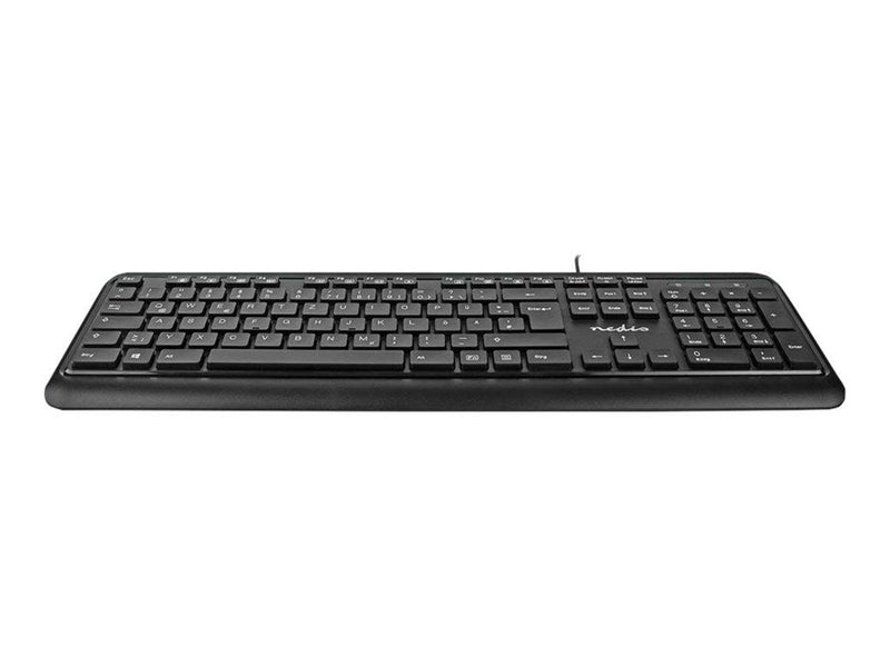 Nedis - keyboard - QWERTZ - German - black - Tastaturen - Deutsch - Schwarz
