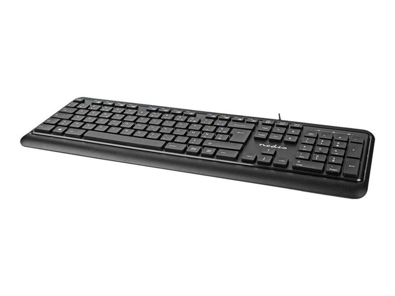 Nedis - keyboard - AZERTY - French - black - Tastaturen - Französisch - Schwarz